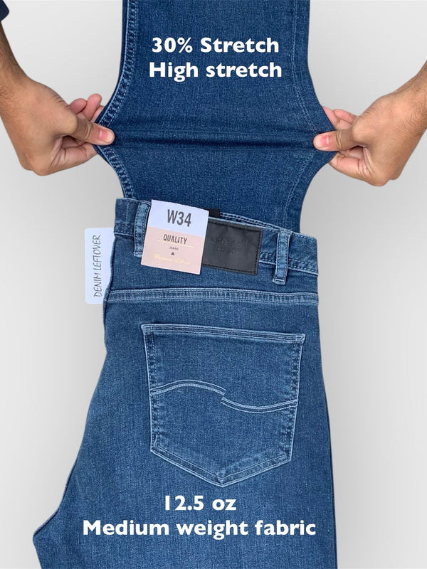 Taro-cash jeans (mid blu) stretched.
