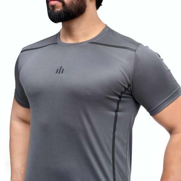 Grey compressed tee