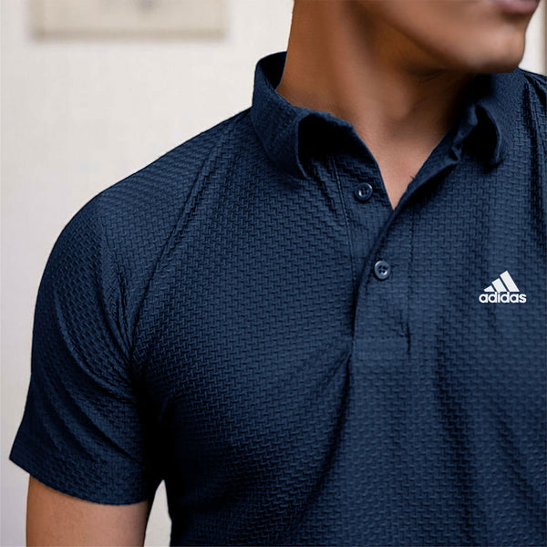 ELITE BLUE POLO A-D-I-D-A-S