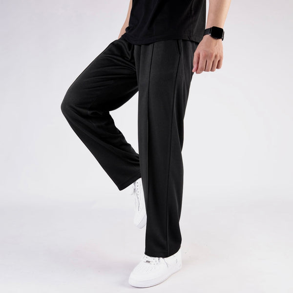 HORIZEN BLK TEXTURED TROUSER (imported)
