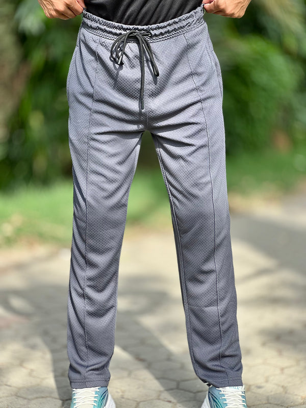 HORIZEN GREY TEXTURED TROUSER (imported)